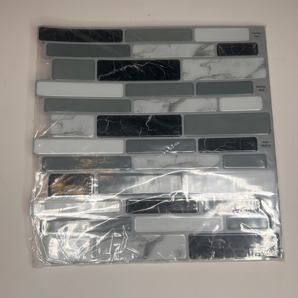 10 Pck 12x12 Peel and Stick Backsplash Kitchen Bathroom Mosaic Tiles Wall Decor - Picture 10 of 13